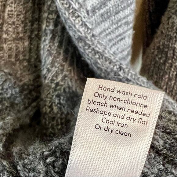 Athleta grey ombré wool cashmere knit open cardigan - Picture 6 of 8